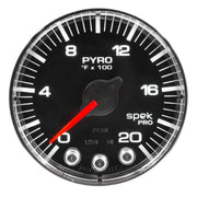 AutoMeter P310318 - GAUGE, PYRO. (EGT), 2 1/16", 2000?F, STEPPER MOTOR W/PEAK & WARN, BLK/CHRM, SPEK 3