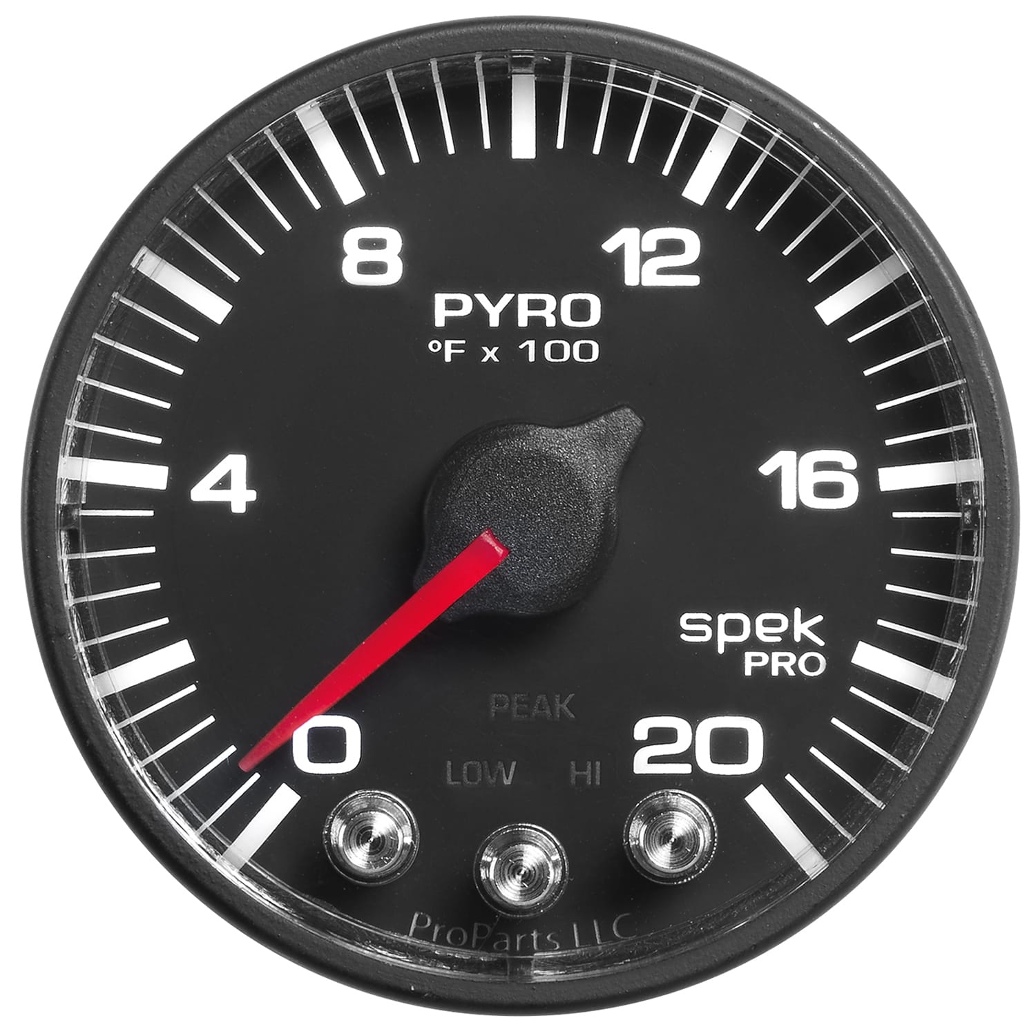 AutoMeter Exhaust AutoMeter P310328 - GAUGE, PYRO. (EGT), 2 1/16", 2000?F, STEPPER MOTOR W/PEAK & WARN, BLK/BLK, SPEK