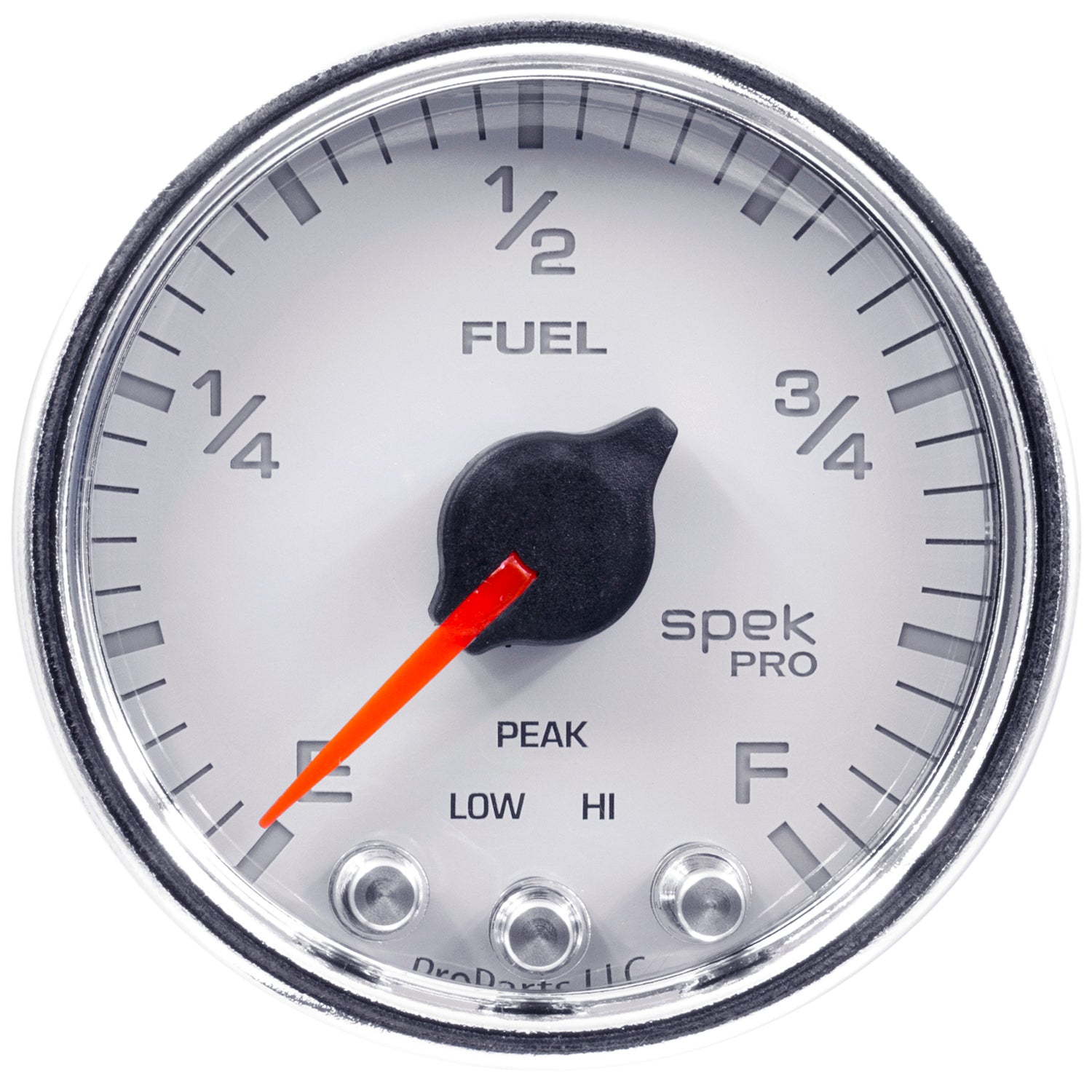 AutoMeter P31211 - GAUGE, FUEL LEVEL, 2 1/16", 0-270O PROGRAMMABLE, WHT/CHRM, SPEK-PRO 4