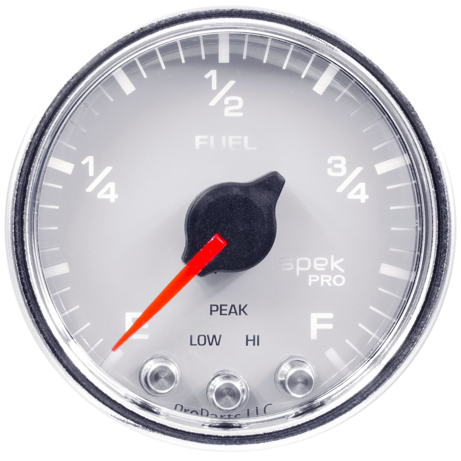 AutoMeter P31211 - GAUGE, FUEL LEVEL, 2 1/16", 0-270O PROGRAMMABLE, WHT/CHRM, SPEK-PRO 3