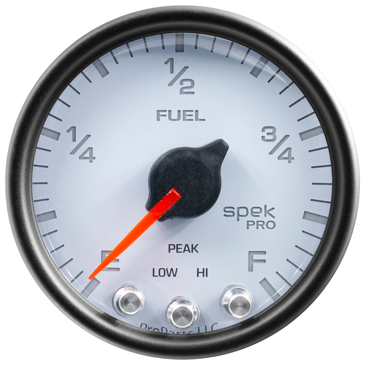 AutoMeter P31212 - GAUGE, FUEL LEVEL, 2 1/16", 0-270O PROGRAMMABLE, WHT/BLK, SPEK-PRO 2