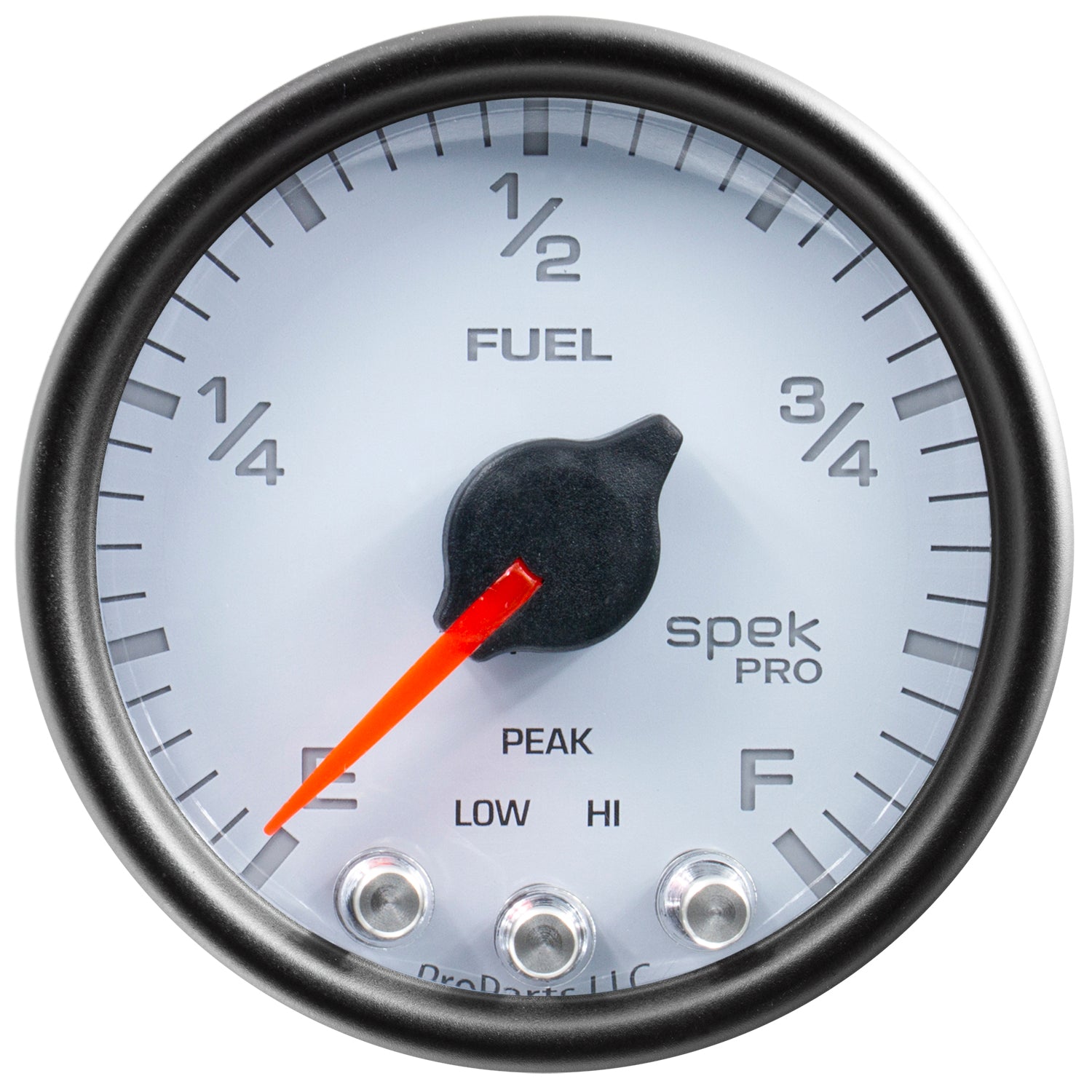 AutoMeter P31212 - GAUGE, FUEL LEVEL, 2 1/16", 0-270O PROGRAMMABLE, WHT/BLK, SPEK-PRO 2