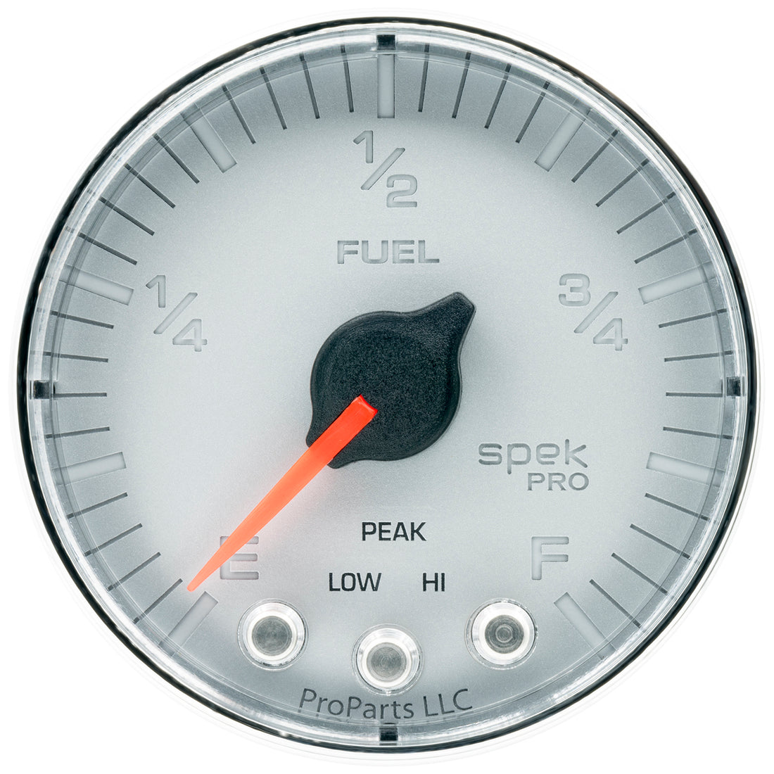 AutoMeter P312218 - GAUGE, FUEL LEVEL, 2 1/16", 0-270O PROGRAMMABLE, SLVR/CHRM, SPEK-PRO 1