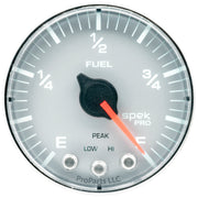 AutoMeter P312218 - GAUGE, FUEL LEVEL, 2 1/16", 0-270O PROGRAMMABLE, SLVR/CHRM, SPEK-PRO 2