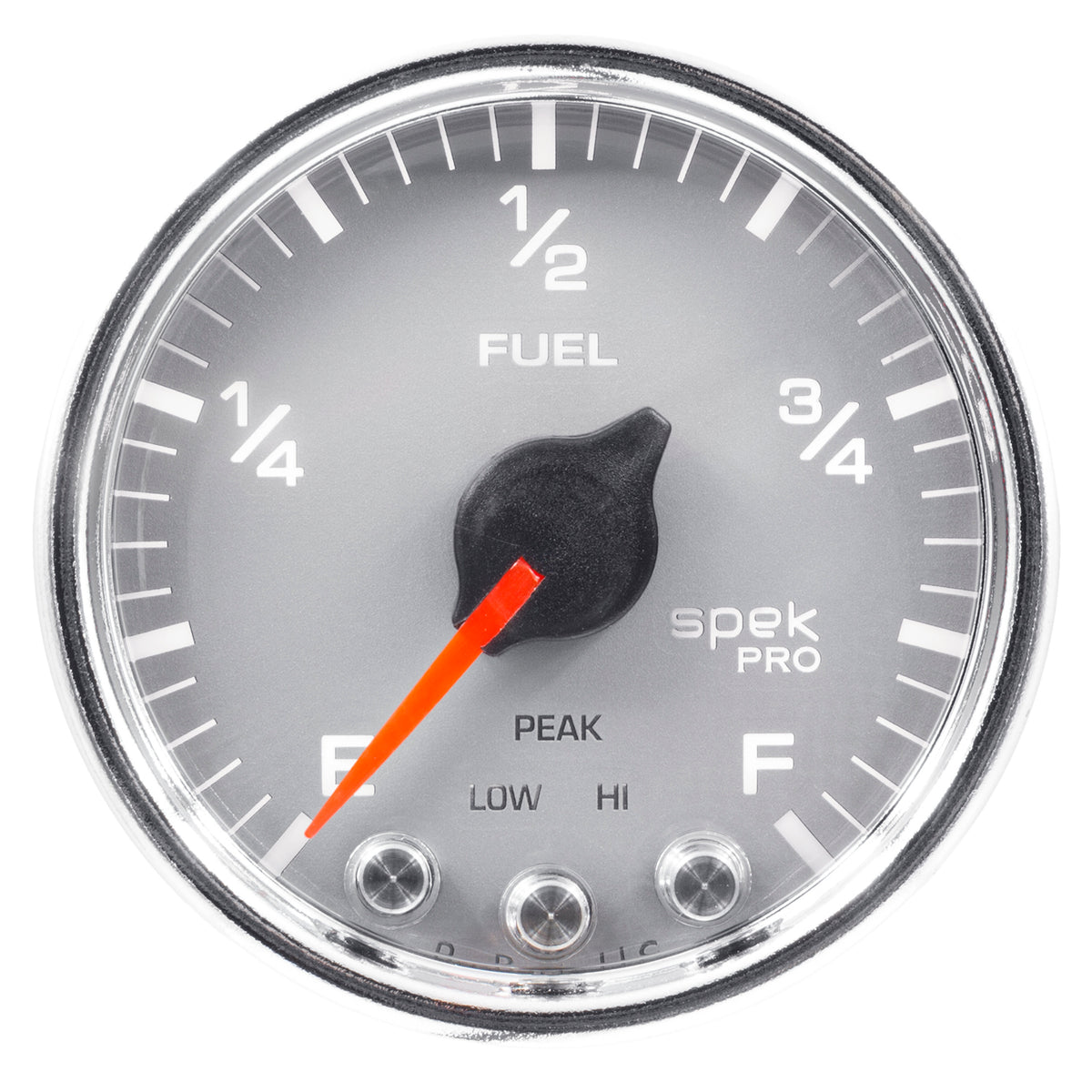 AutoMeter P31221 - GAUGE, FUEL LEVEL, 2 1/16", 0-270O PROGRAMMABLE, SLVR/CHRM, SPEK-PRO 3