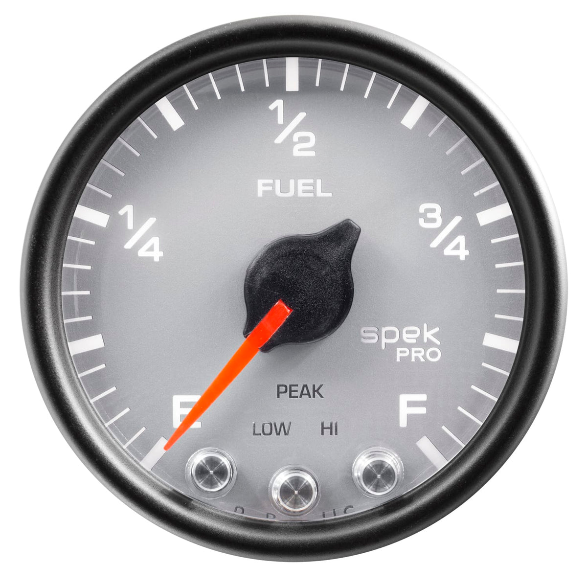 AutoMeter Body AutoMeter P31222 - GAUGE, FUEL LEVEL, 2 1/16", 0-270O PROGRAMMABLE, SLVR/BLK, SPEK-PRO