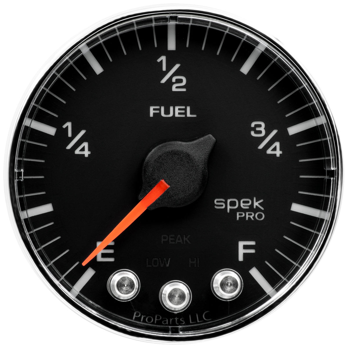 AutoMeter P312318 - GAUGE, FUEL LEVEL, 2 1/16", 0-270O PROGRAMMABLE, BLK/CHRM, SPEK-PRO 5
