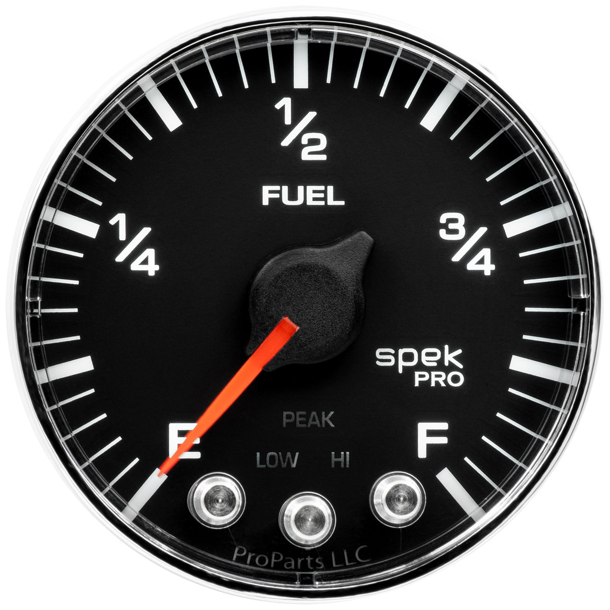 AutoMeter P312318 - GAUGE, FUEL LEVEL, 2 1/16", 0-270O PROGRAMMABLE, BLK/CHRM, SPEK-PRO 3