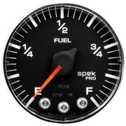 AutoMeter P312318 - GAUGE, FUEL LEVEL, 2 1/16", 0-270O PROGRAMMABLE, BLK/CHRM, SPEK-PRO 3