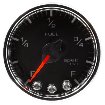 AutoMeter P31231 - GAUGE, FUEL LEVEL, 2 1/16", 0-270O PROGRAMMABLE, BLK/CHRM, SPEK-PRO 5