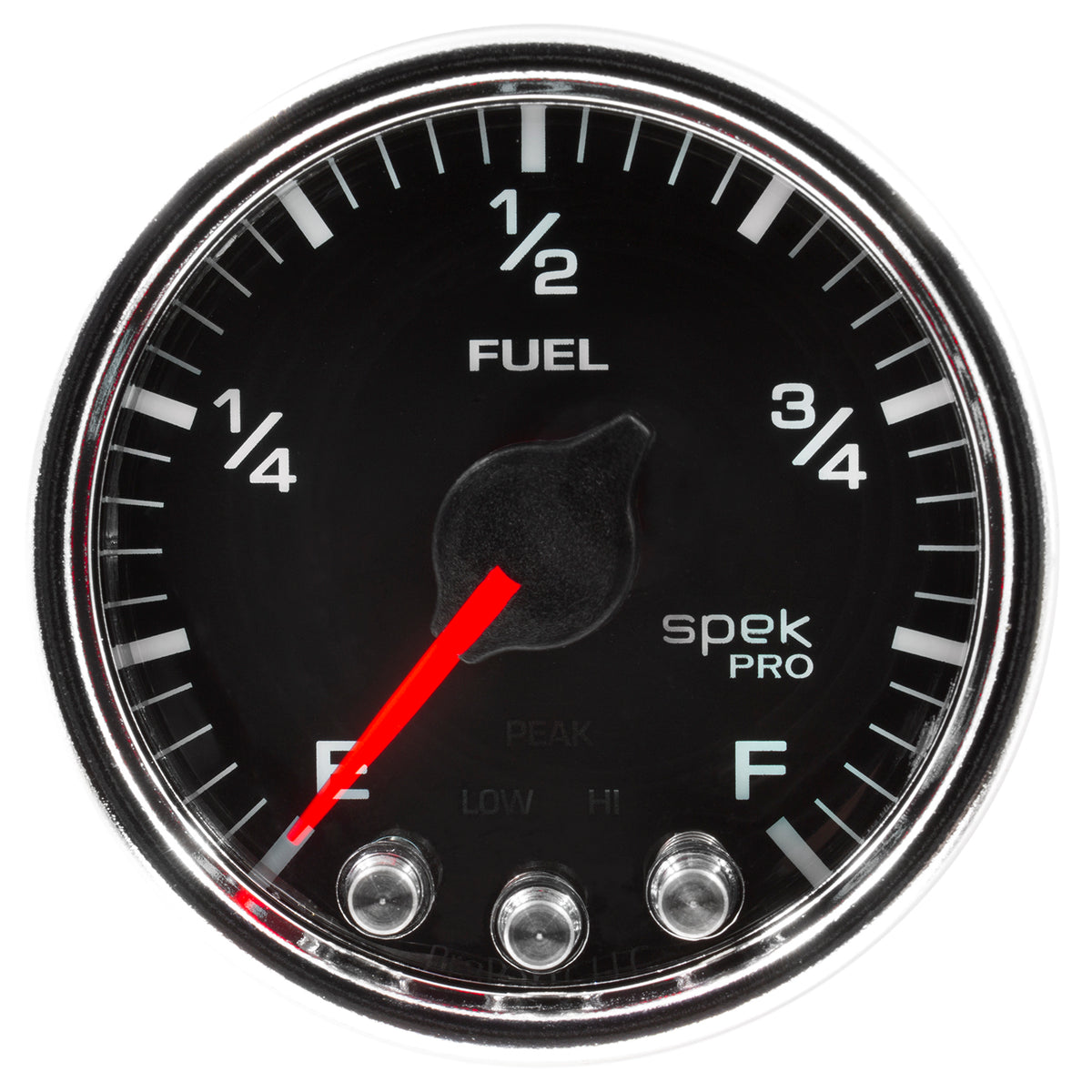 AutoMeter P31231 - GAUGE, FUEL LEVEL, 2 1/16", 0-270O PROGRAMMABLE, BLK/CHRM, SPEK-PRO 3