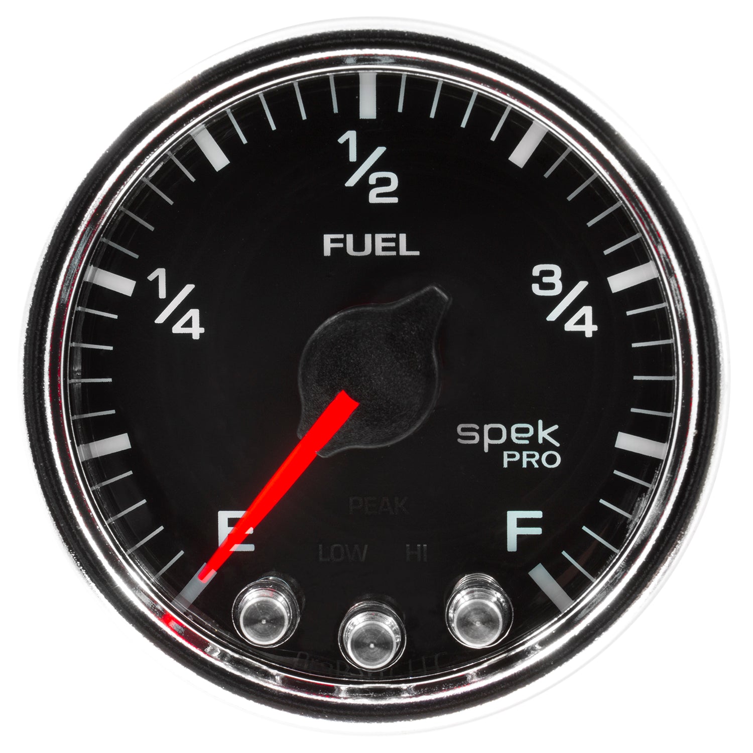AutoMeter P31231 - GAUGE, FUEL LEVEL, 2 1/16", 0-270O PROGRAMMABLE, BLK/CHRM, SPEK-PRO 3