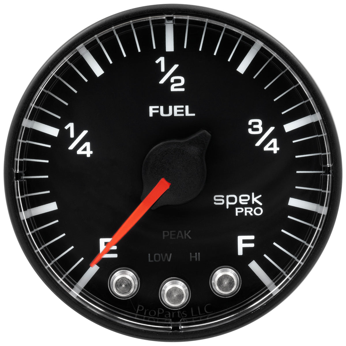 AutoMeter P312328 - GAUGE, FUEL LEVEL, 2 1/16", 0-270O PROGRAMMABLE, BLK/BLK, SPEK-PRO 4
