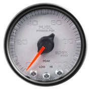 AutoMeter P31422 - GAUGE, FUEL PRESS, 2 1/16", 100PSI, STEPPER MOTOR W/PEAK & WARN, SLVR/BLK, SPEK