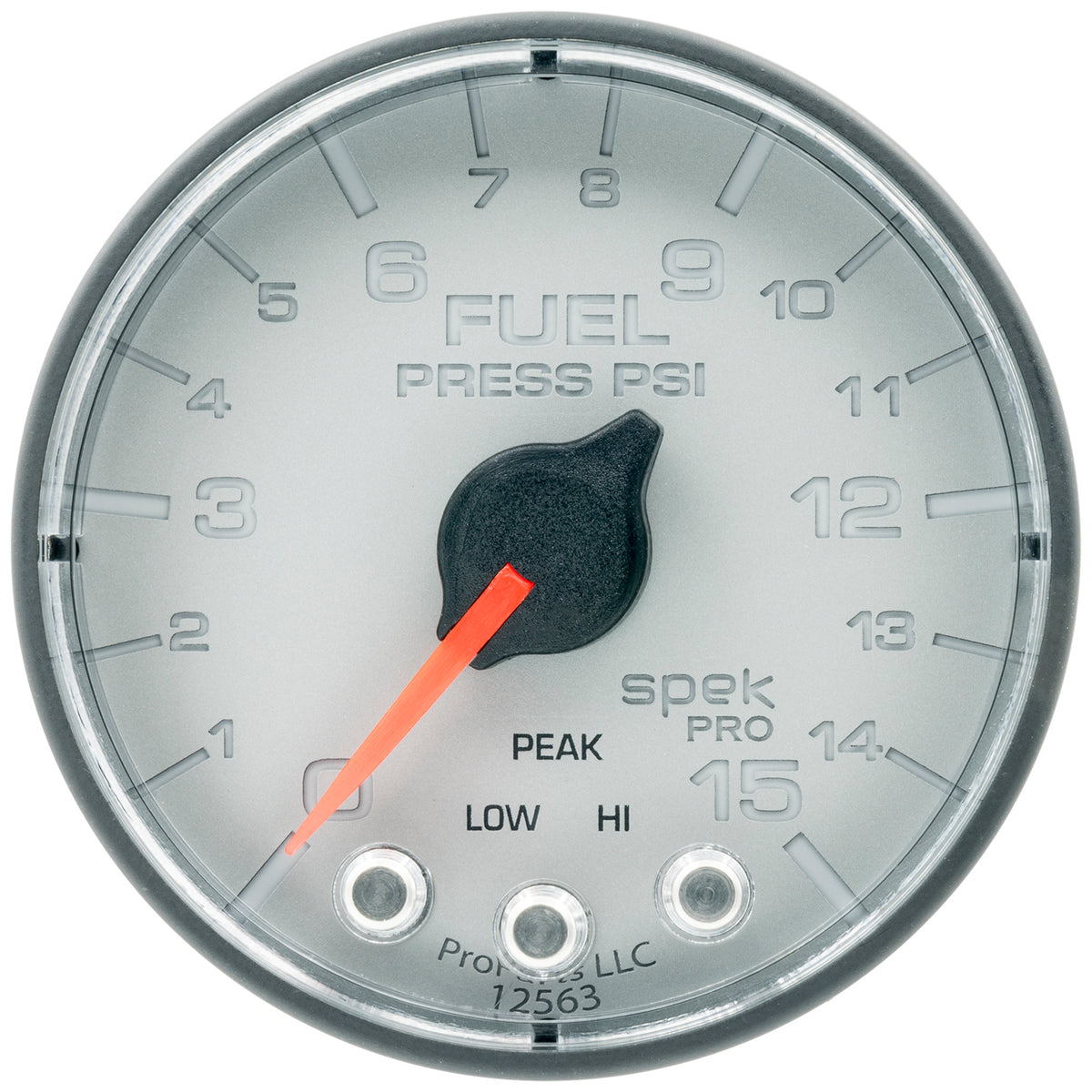 AutoMeter P315228 - GAUGE, FUEL PRESS, 2 1/16", 15PSI, STEPPER MOTOR W/PEAK & WARN, SLVR/BLK, SPEK 3