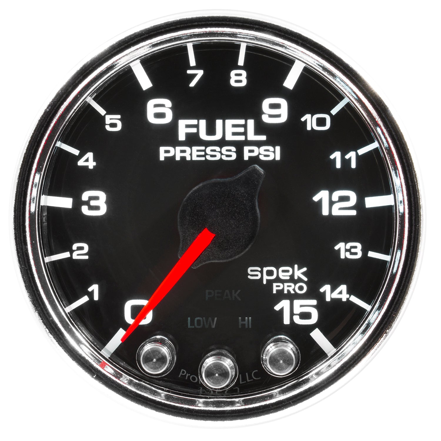 AutoMeter P31531 - GAUGE, FUEL PRESS, 2 1/16", 15PSI, STEPPER MOTOR W/PEAK & WARN, BLK/CHRM, SPEK 3