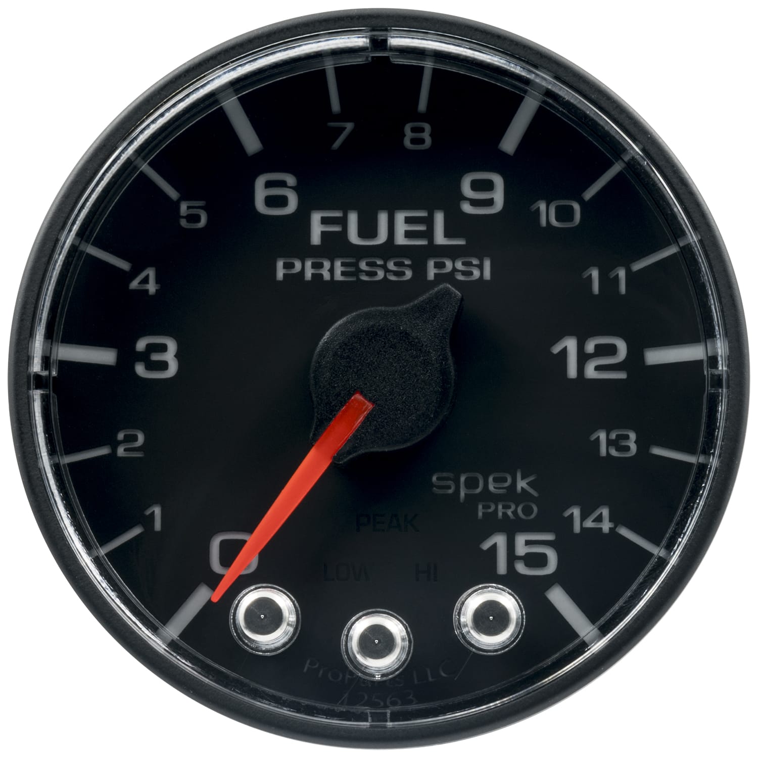 AutoMeter Body AutoMeter P315328 - GAUGE, FUEL PRESS, 2 1/16", 15PSI, STEPPER MOTOR W/PEAK & WARN, BLK/BLK, SPEK