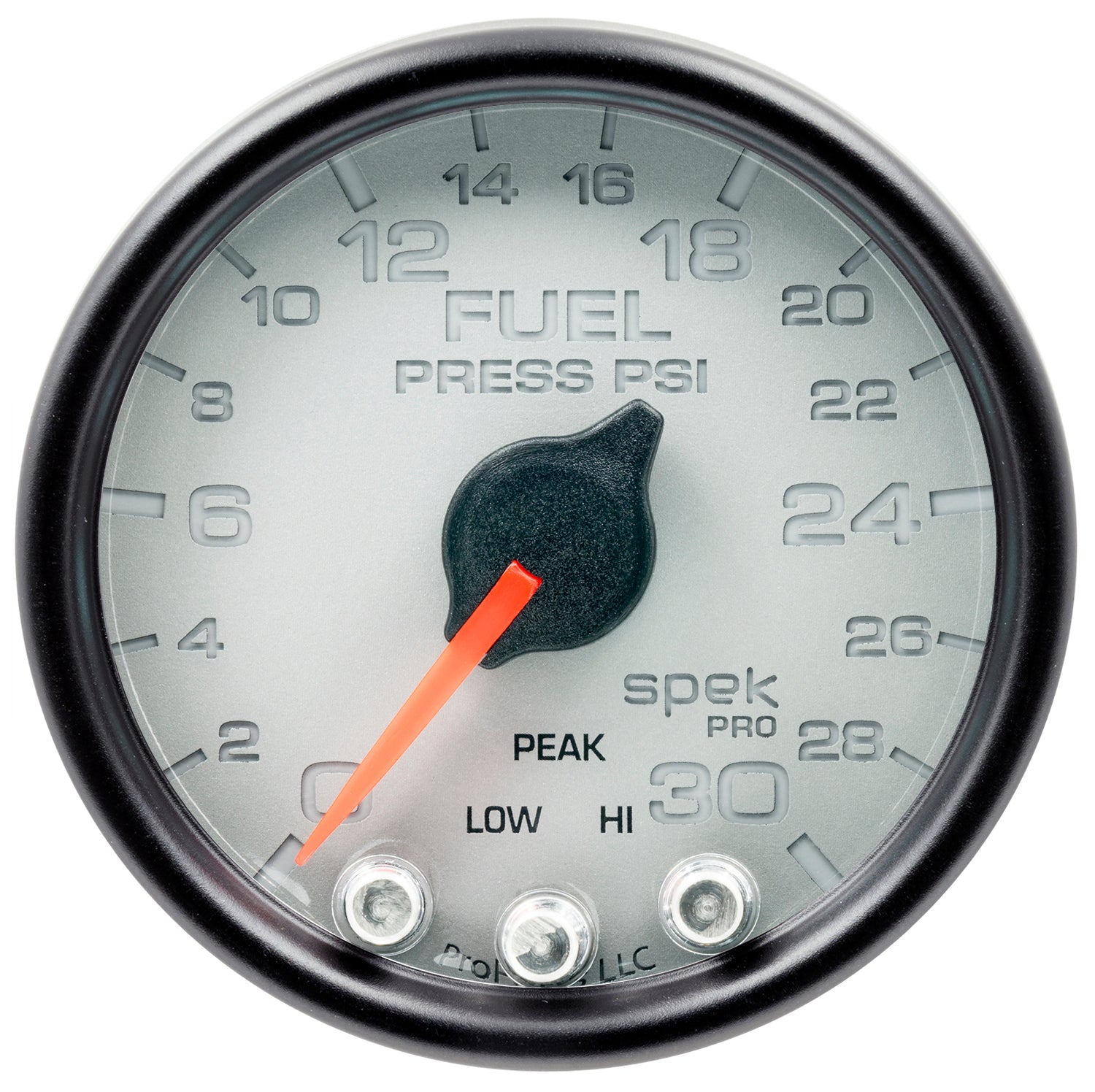 AutoMeter P31622 - GAUGE, FUEL PRESS, 2 1/16", 30PSI, STEPPER MOTOR W/PEAK & WARN, SLVR/BLK, SPEK 3