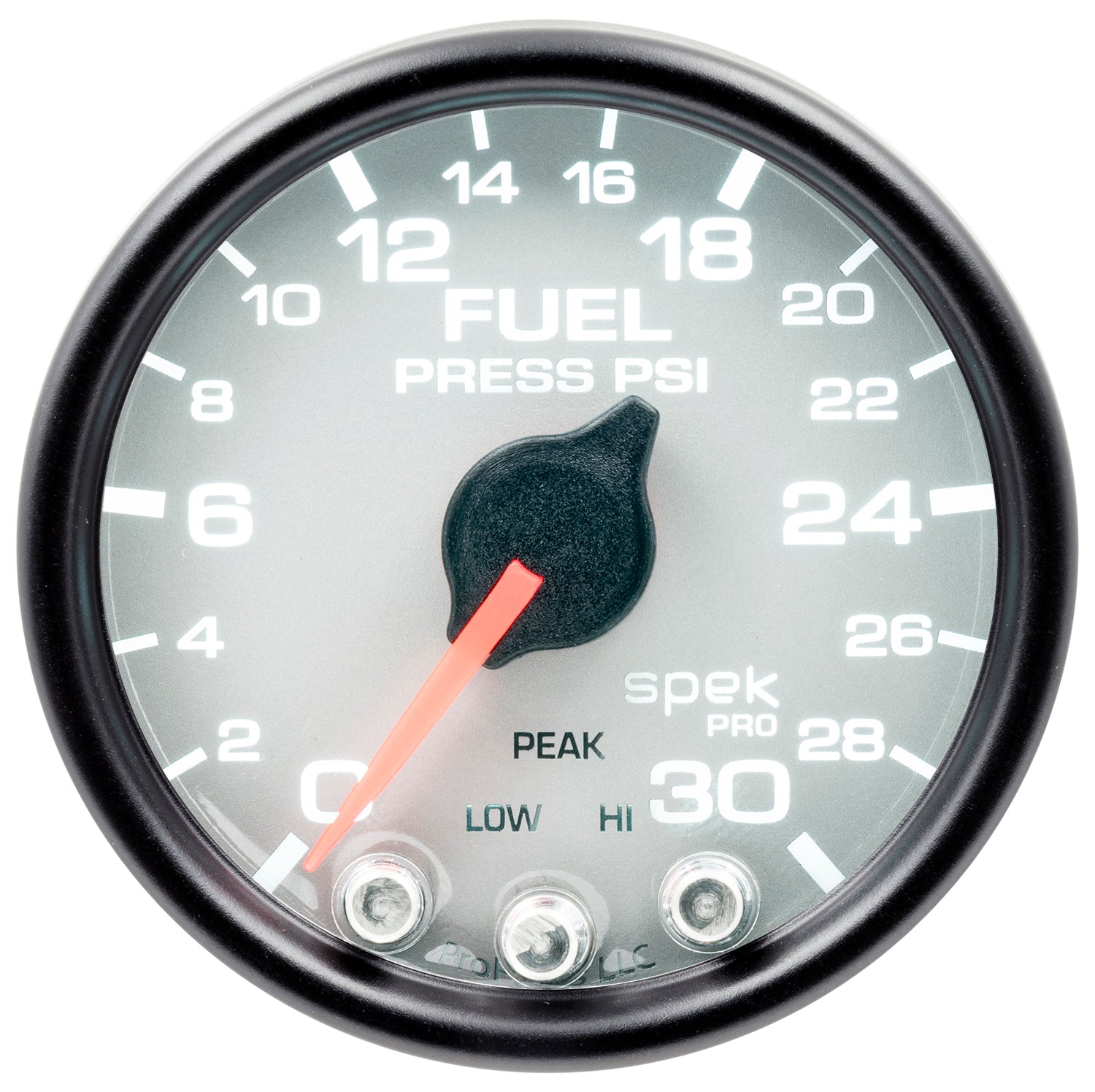 AutoMeter P31622 - GAUGE, FUEL PRESS, 2 1/16", 30PSI, STEPPER MOTOR W/PEAK & WARN, SLVR/BLK, SPEK 4