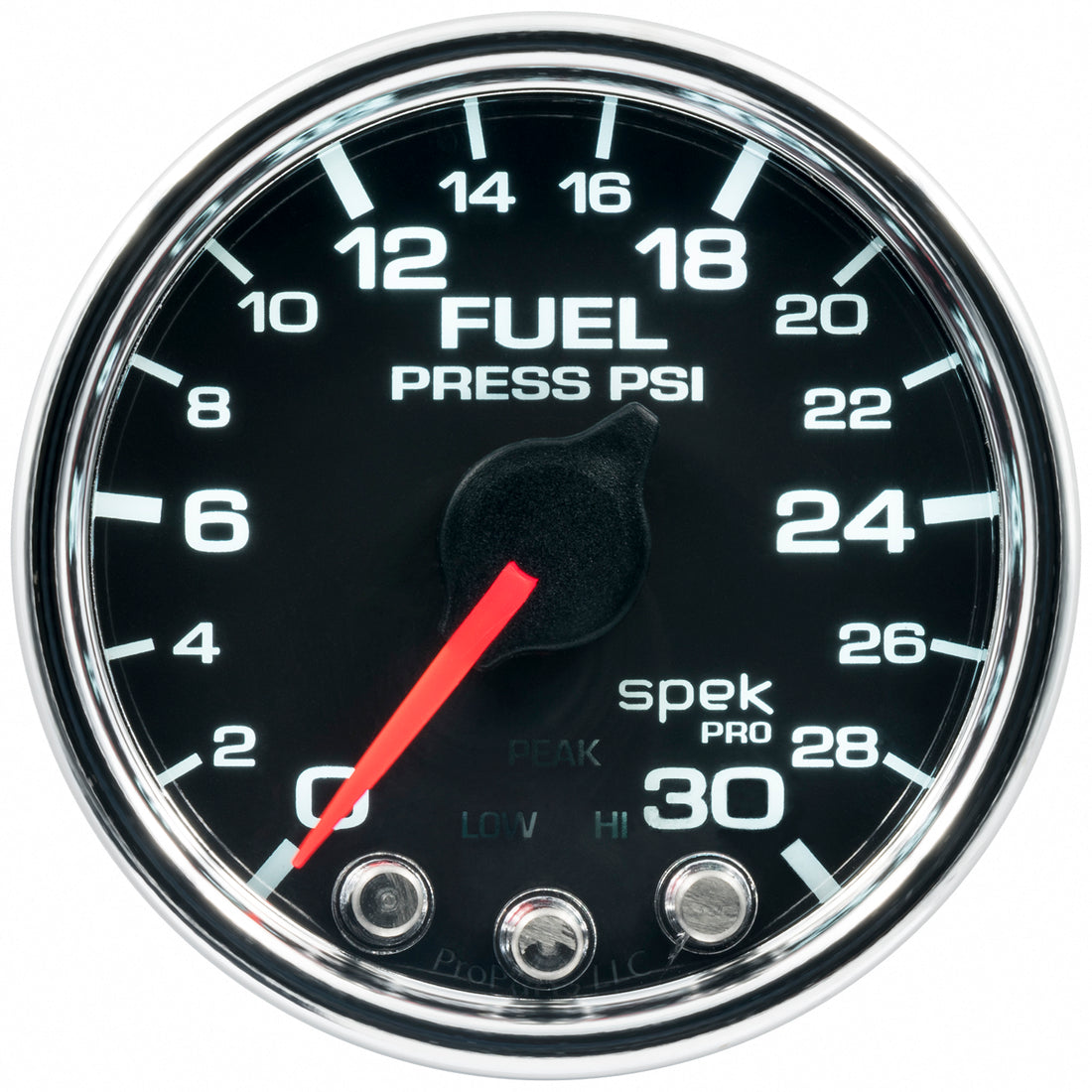 AutoMeter P31631 - GAUGE, FUEL PRESS, 2 1/16", 30PSI, STEPPER MOTOR W/PEAK & WARN, BLK/CHRM, SPEK 3