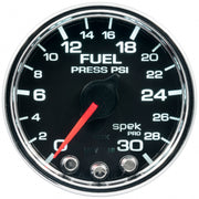 AutoMeter P31631 - GAUGE, FUEL PRESS, 2 1/16", 30PSI, STEPPER MOTOR W/PEAK & WARN, BLK/CHRM, SPEK 3