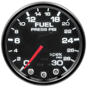 AutoMeter P31652 - GAUGE, FUEL PRESS, 2 1/16", 30PSI, STEPPER MOTOR W/PK & WRN, BLK/SMOKE/BLK, SPEK