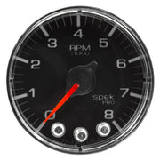 AutoMeter P334318 - GAUGE, TACH, 2 1/16", 8K RPM, W/ SHIFT LIGHT & PEAK MEM, BLK/CHRM, SPEK-PRO 4