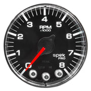 AutoMeter P334318 - GAUGE, TACH, 2 1/16", 8K RPM, W/ SHIFT LIGHT & PEAK MEM, BLK/CHRM, SPEK-PRO 3