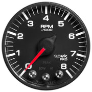 AutoMeter P334328 - GAUGE, TACH, 2 1/16", 8K RPM, W/ SHIFT LIGHT & PEAK MEM, BLK/BLK, SPEK-PRO 3