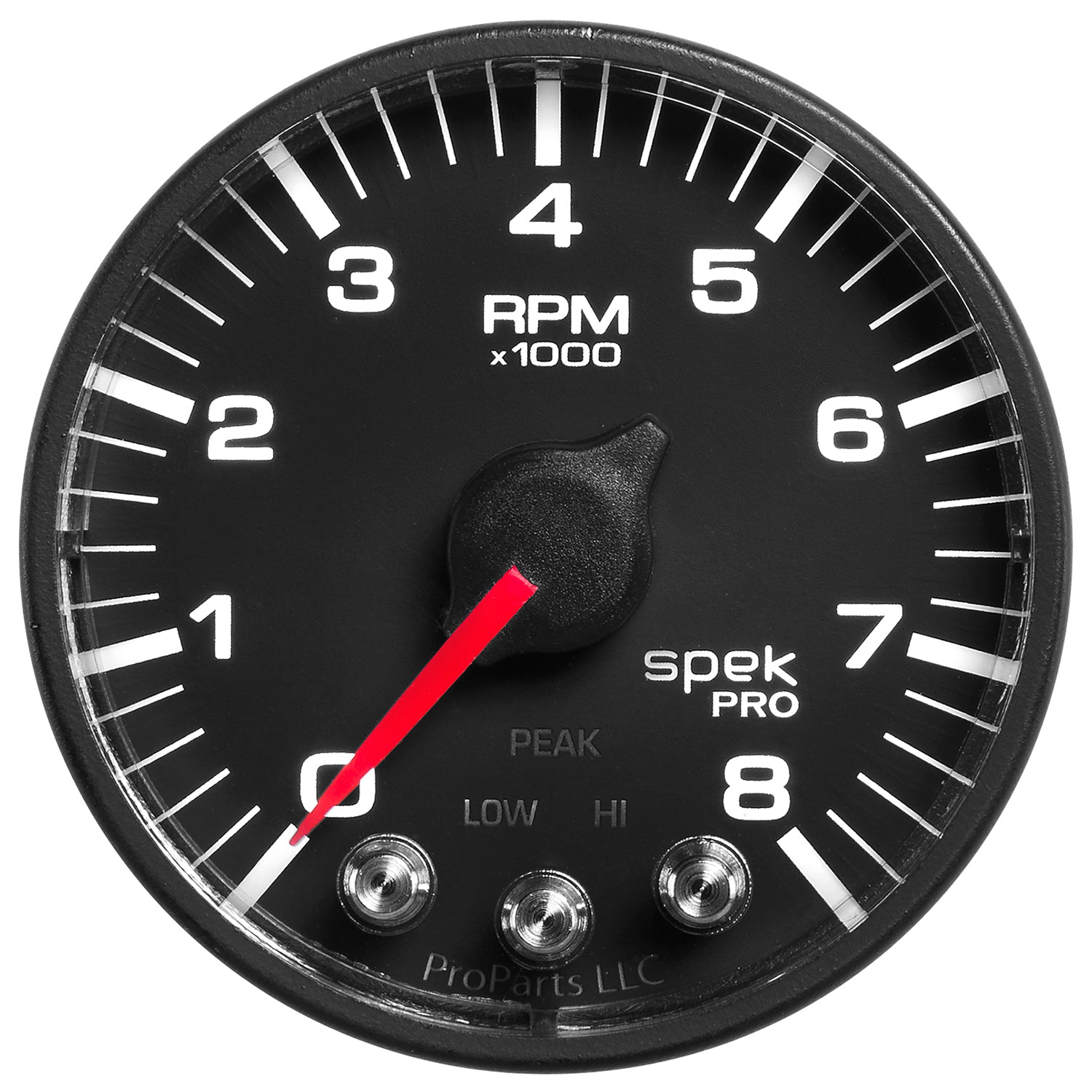 AutoMeter P334328 - GAUGE, TACH, 2 1/16", 8K RPM, W/ SHIFT LIGHT & PEAK MEM, BLK/BLK, SPEK-PRO 3