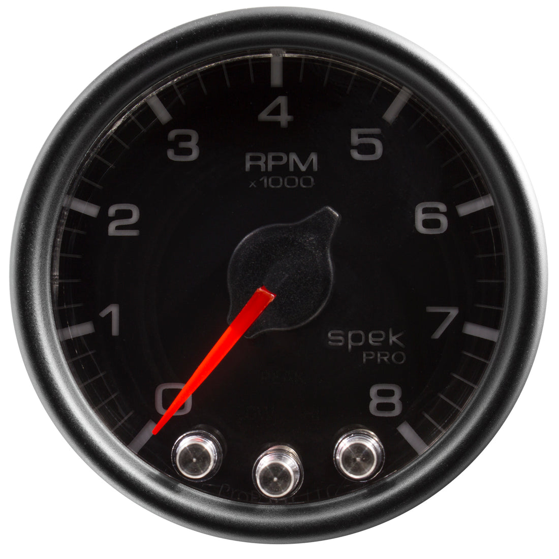 AutoMeter P33432 - GAUGE, TACH, 2 1/16", 8K RPM, W/ SHIFT LIGHT & PEAK MEM, BLK/BLK, SPEK-PRO 5