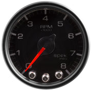 AutoMeter P33432 - GAUGE, TACH, 2 1/16", 8K RPM, W/ SHIFT LIGHT & PEAK MEM, BLK/BLK, SPEK-PRO 5