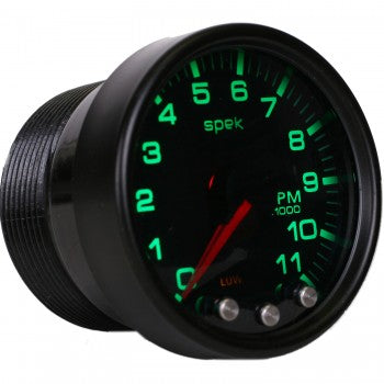 AutoMeter P33652 - GAUGE, TACH, 2 1/16", 11K RPM, W/ SHIFT LIGHT & PEAK MEM, BLK/SMKE/BLK, SPEK-PRO 5