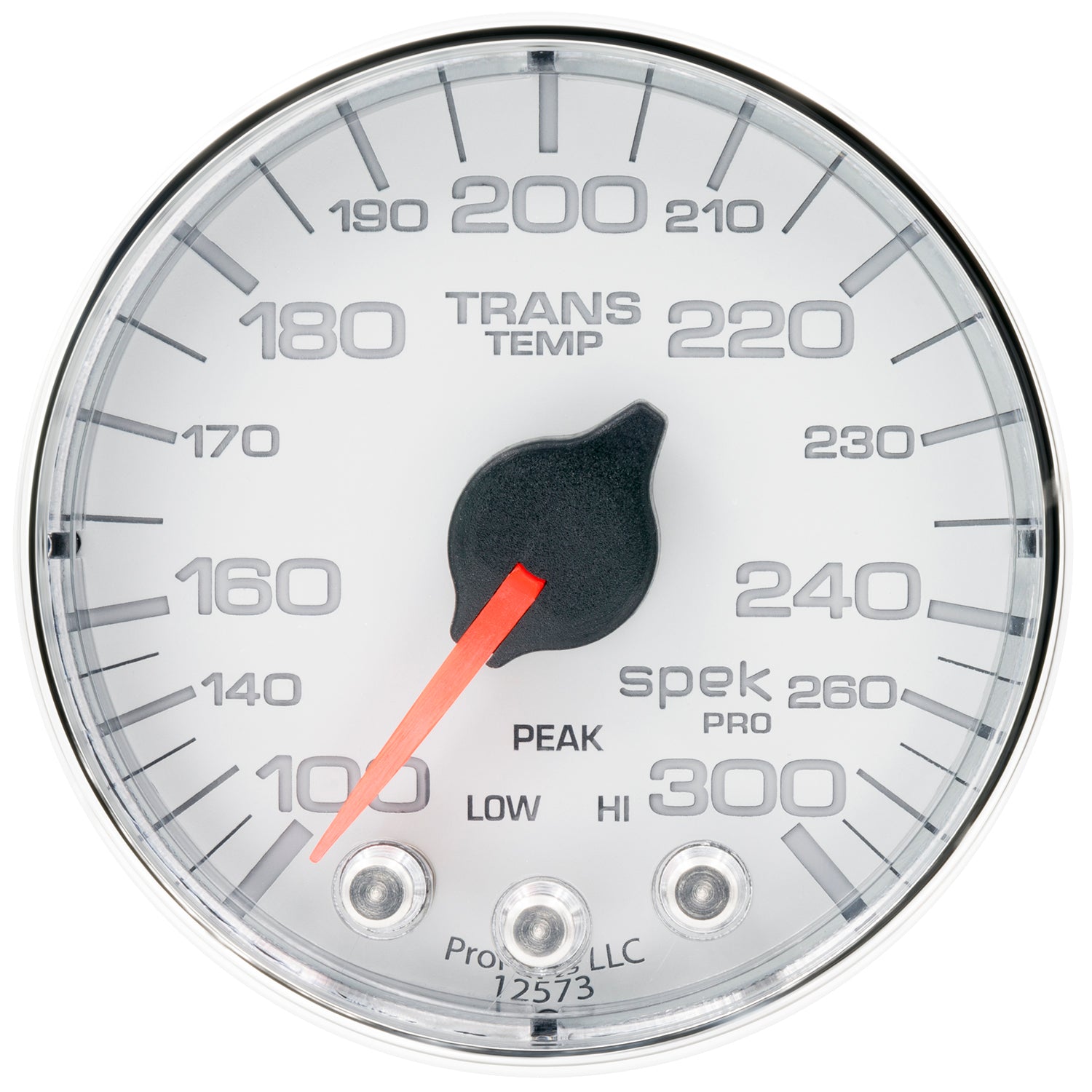 AutoMeter P342118 - GAUGE, TRANS TEMP, 2 1/16", 300?F, STEPPER MOTOR W/PK & WRN, WHT/CHRM, SPEK-PRO 3