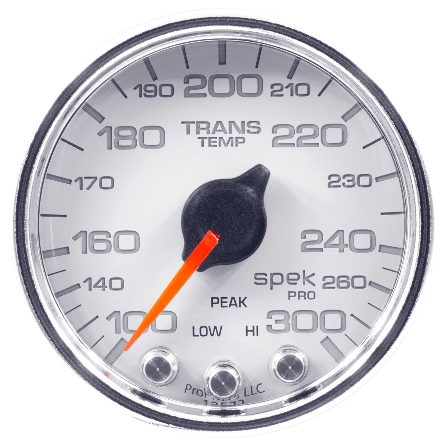 AutoMeter P34211 - GAUGE, TRANS TEMP, 2 1/16", 300?F, STEPPER MOTOR W/PK & WRN, WHT/CHRM, SPEK-PRO 5
