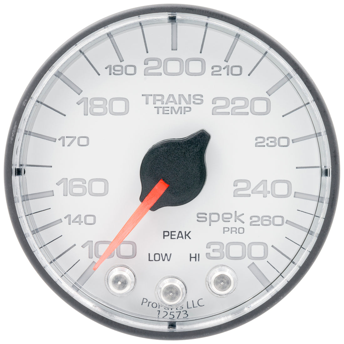 AutoMeter P342128 - GAUGE, TRANS TEMP, 2 1/16", 300?F, STEPPER MOTOR W/PK & WRN, WHT/BLK, SPEK-PRO 3