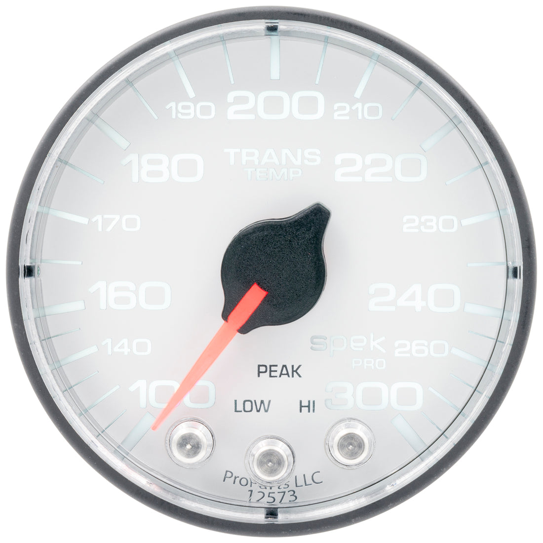 AutoMeter P342128 - GAUGE, TRANS TEMP, 2 1/16", 300?F, STEPPER MOTOR W/PK & WRN, WHT/BLK, SPEK-PRO 4