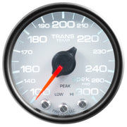 AutoMeter P34212 - GAUGE, TRANS TEMP, 2 1/16", 300?F, STEPPER MOTOR W/PEAK & WRN, WHT/BLK, SPEK-PRO