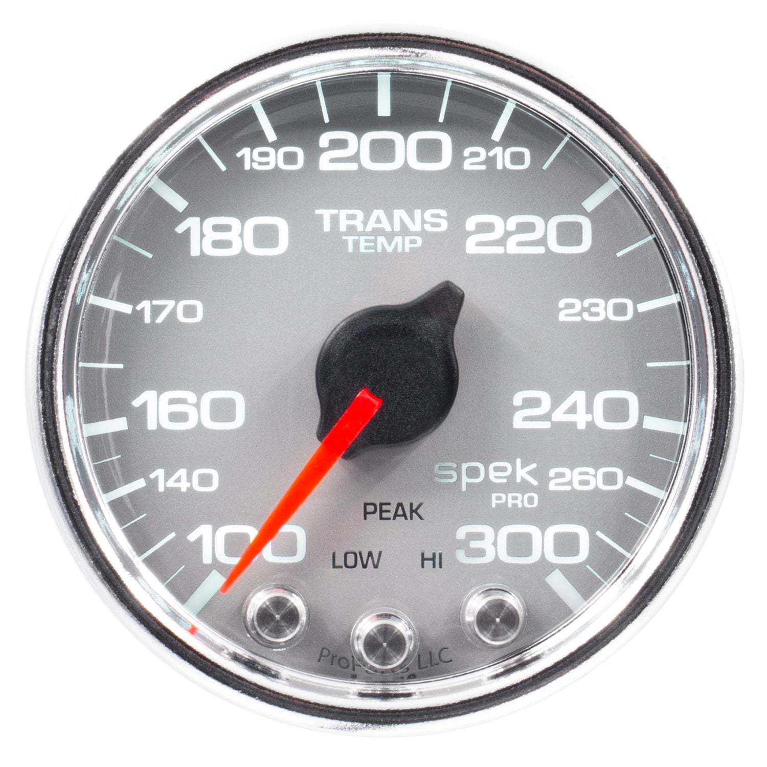 AutoMeter P34221 - GAUGE, TRANS TEMP, 2 1/16", 300?F, STEPPER MOTOR W/PK & WRN, SLVR/CHRM, SPEK-PRO 3
