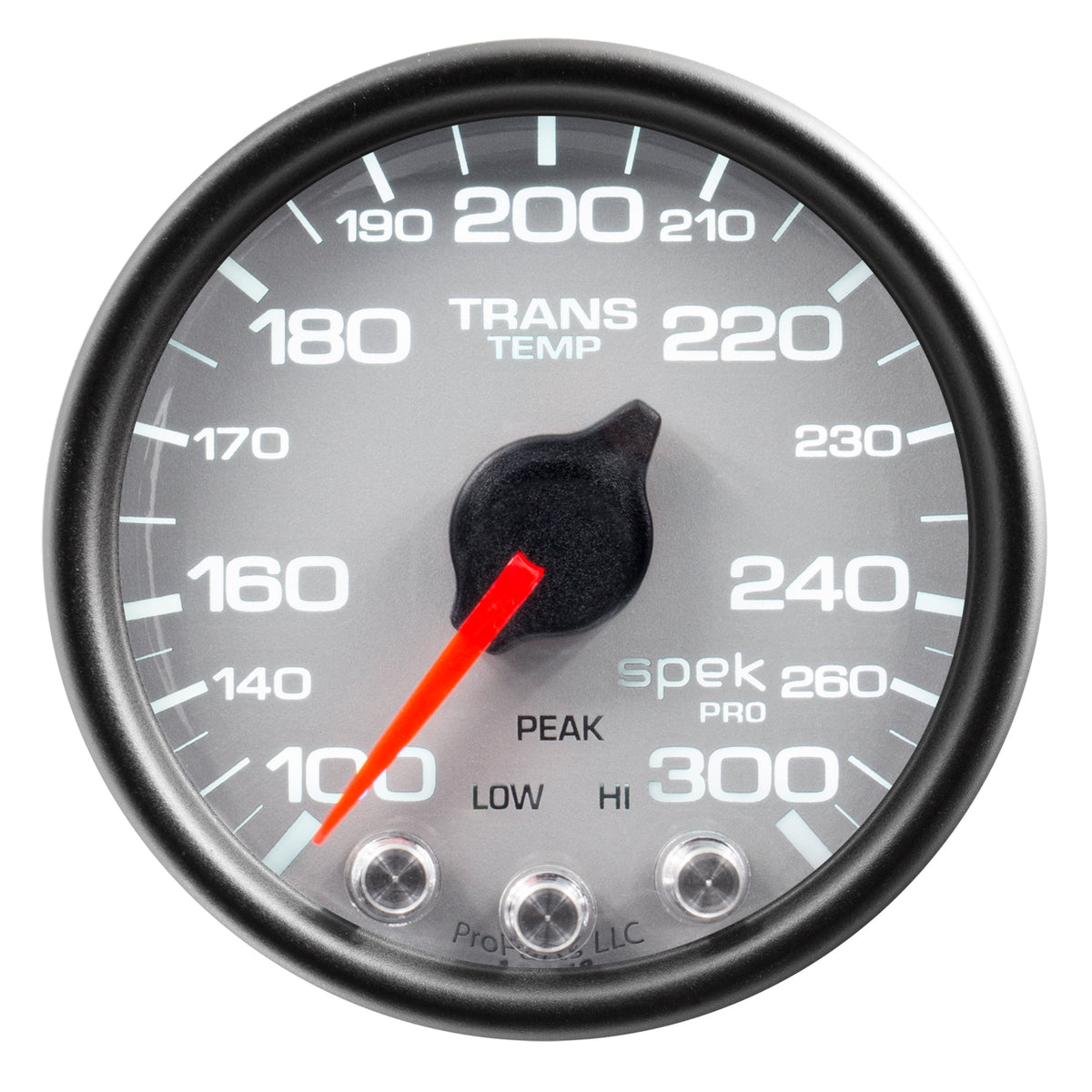 AutoMeter P34222 - GAUGE, TRANS TEMP, 2 1/16", 300?F, STEPPER MOTOR W/PK & WRN, SLVR/BLK, SPEK-PRO 3
