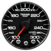 AutoMeter P342318 - GAUGE, TRANS TEMP, 2 1/16", 300?F, STEPPER MOTOR W/PK & WRN, BLK/CHRM, SPEK-PRO 6