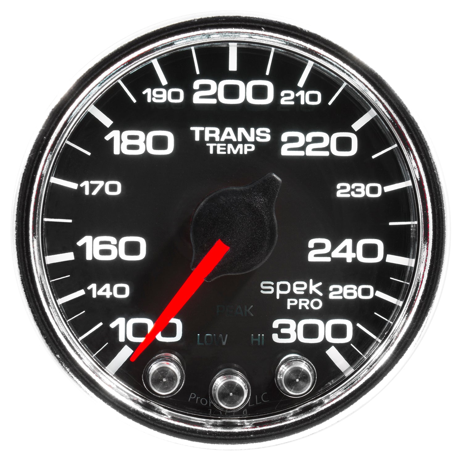 AutoMeter P34231 - GAUGE, TRANS TEMP, 2 1/16", 300?F, STEPPER MOTOR W/PK & WRN, BLK/CHRM, SPEK-PRO 3