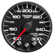 AutoMeter P342328 - GAUGE, TRANS TEMP, 2 1/16", 300?F, STEPPER MOTOR W/PEAK & WRN, BLK/BLK, SPEK-PRO 3