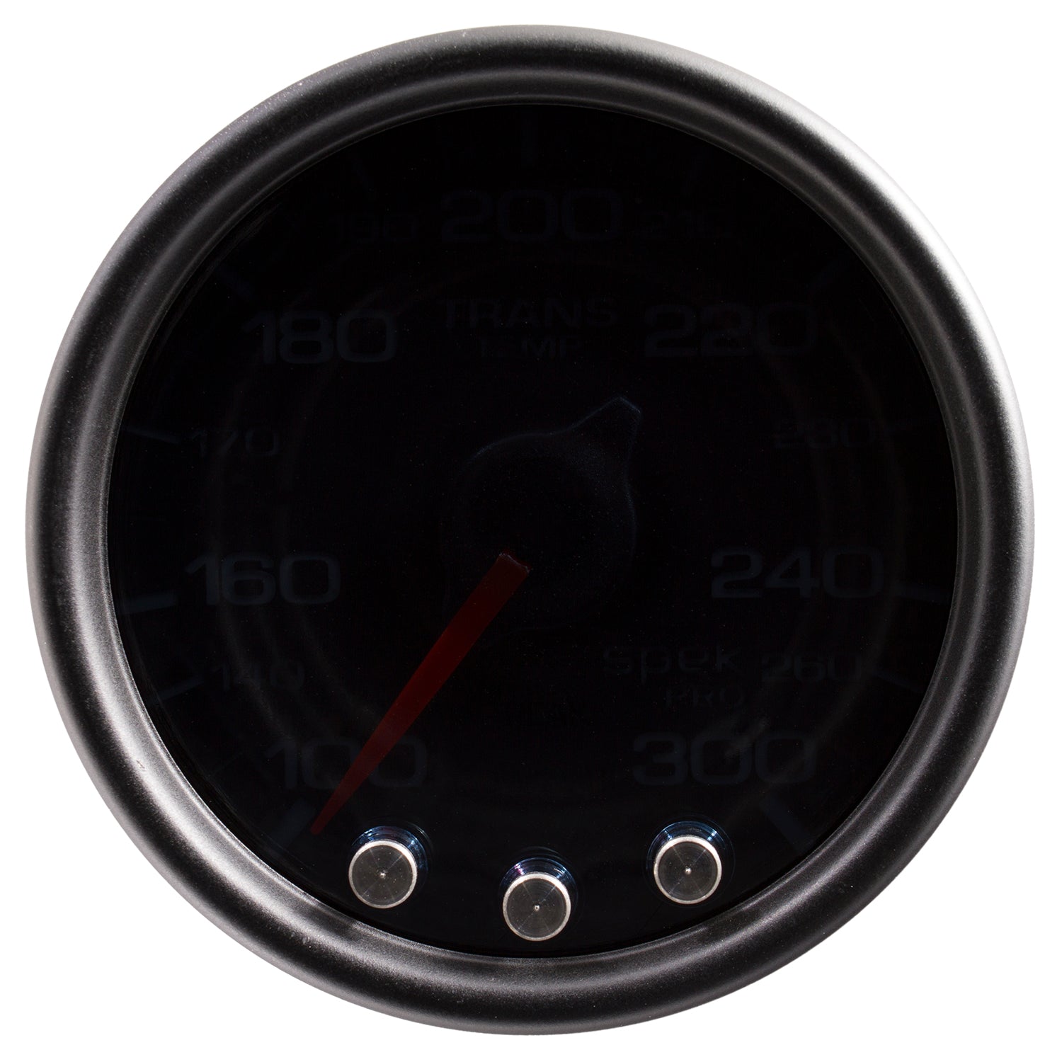 AutoMeter P34252 - GAUGE, TRANS TEMP, 2 1/16", 300?F, STPR MTR W/PK & WRN, BLK/SMOKE/BLK, SPEK-PRO 4