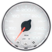 AutoMeter Body AutoMeter P34611 - GAUGE, WATER TEMP, 2 1/16", 300?F, STEPPER MOTOR W/PEAK & WARN, WHT/CHRM, SPEK