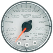 AutoMeter P346228 - GAUGE, WATER TEMP, 2 1/16", 300?F, STEPPER MOTOR W/PEAK & WARN, SLVR/BLK, SPEK 3