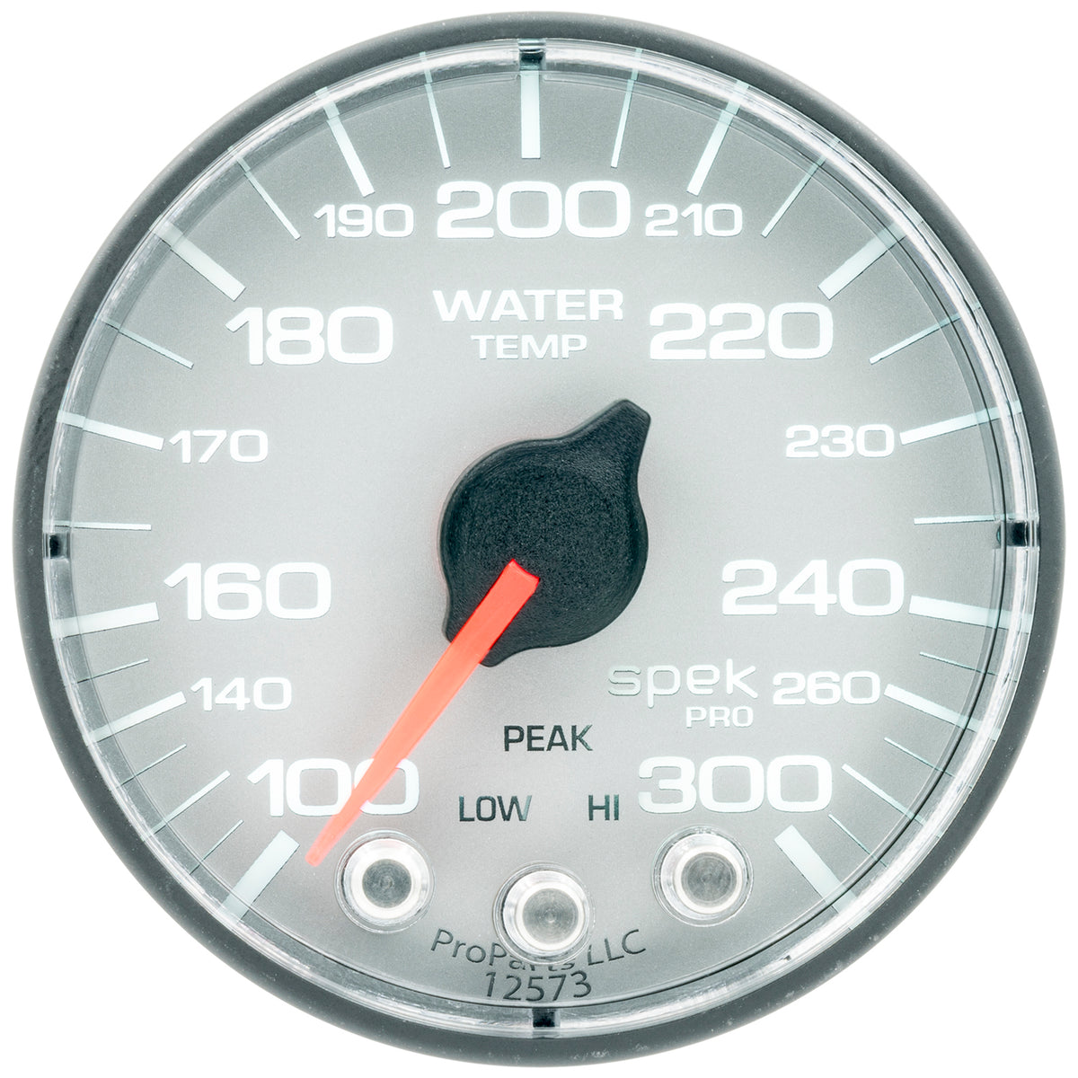 AutoMeter P346228 - GAUGE, WATER TEMP, 2 1/16", 300?F, STEPPER MOTOR W/PEAK & WARN, SLVR/BLK, SPEK 4