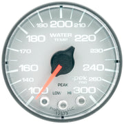AutoMeter P346228 - GAUGE, WATER TEMP, 2 1/16", 300?F, STEPPER MOTOR W/PEAK & WARN, SLVR/BLK, SPEK 4