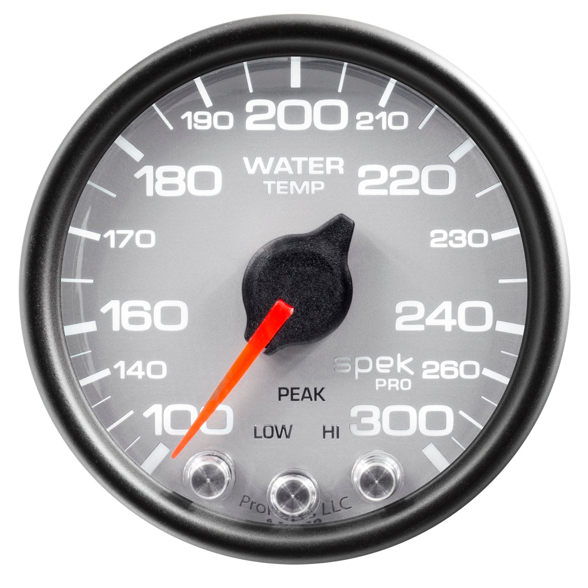 AutoMeter P34622 - GAUGE, WATER TEMP, 2 1/16", 300?F, STEPPER MOTOR W/PEAK & WARN, SLVR/BLK, SPEK 3