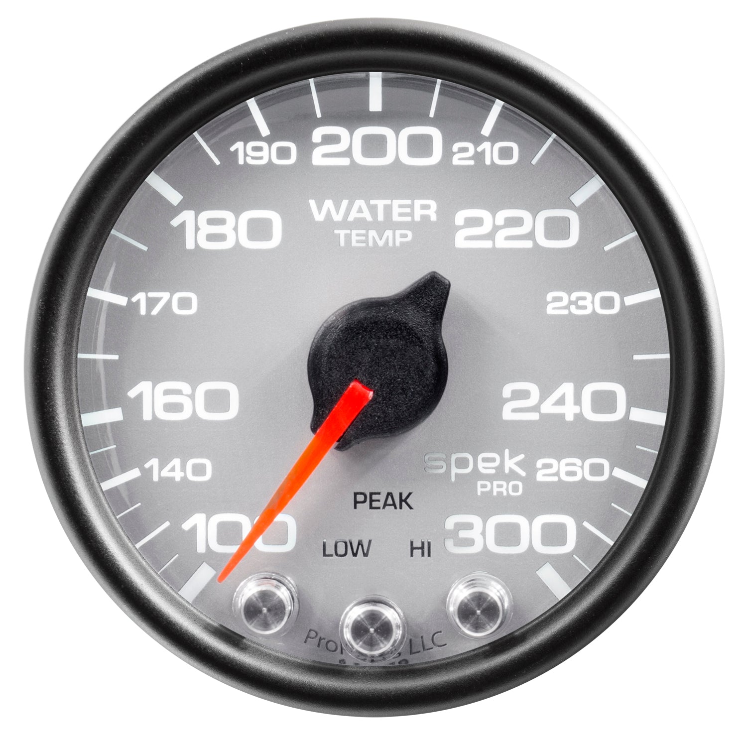 AutoMeter P34622 - GAUGE, WATER TEMP, 2 1/16", 300?F, STEPPER MOTOR W/PEAK & WARN, SLVR/BLK, SPEK 3
